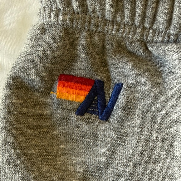 Aviator Nation 5 Stripe Heather Grey Sweatpants - Picture 4 of 4